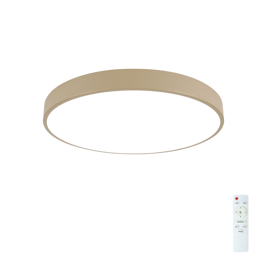 Brilagi - LED prigušiva plafonska svetiljka POOL LED/60W/230V 3000-6000K preč. 50 cm bež + daljinski upravljač