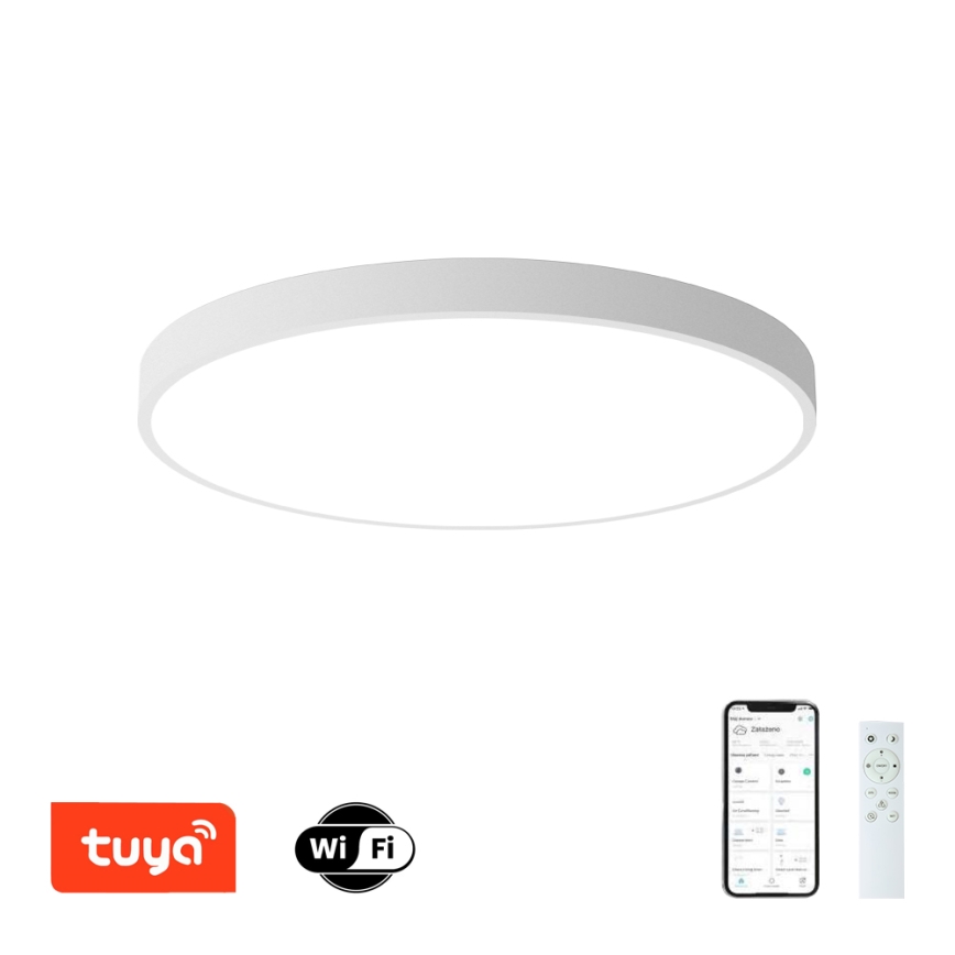 Brilagi - LED stropno svetlo, prigušiva, POOL SMART LED/128W/230V 3000–6000K prečnik 100 cm Wi‑Fi Tuya, bela + daljinski upravljač