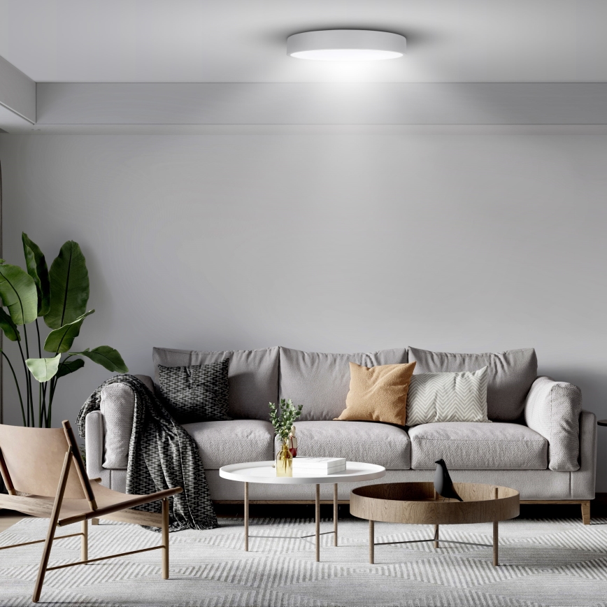Brilagi - LED prigušiva stropna lampa POOL SMART LED/48W/230V 40 cm 3000-6000K Wi-Fi Tuya + daljinsko upravljanje bela
