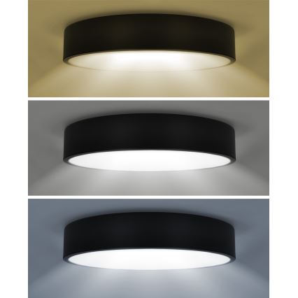 Brilagi - LED prigušiva plafonska svetiljka POOL SMART LED/48W/230V 40 cm 3000-6000K Wi-Fi Tuya + daljinski upravljač crna