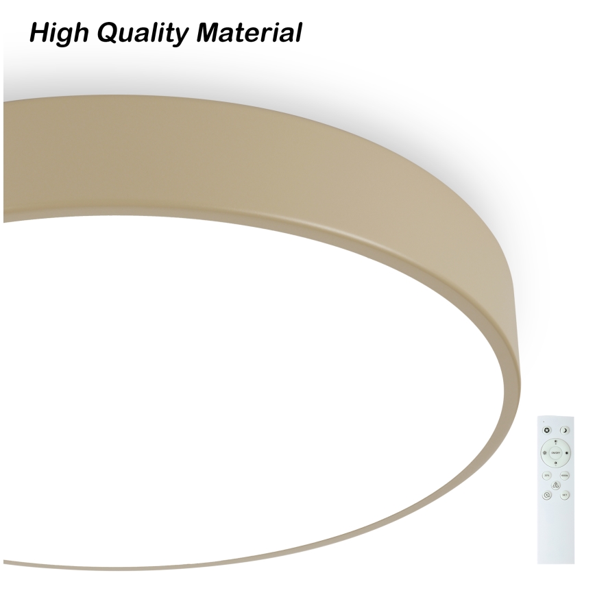 Brilagi - LED prigušiva plafonska svetiljka POOL SMART LED/48W/230V 3000-6000K fi 40 cm Wi-Fi Tuya bež + daljinski upravljač