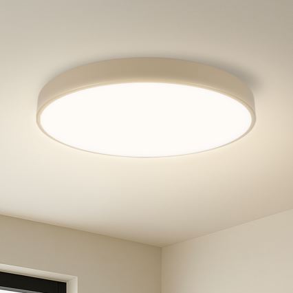 Brilagi - LED prigušiva plafonska lampa POOL SMART LED/60W/230V 3000-6000K prečnika 50 cm Wi-Fi Tuya bež + daljinski upravljač