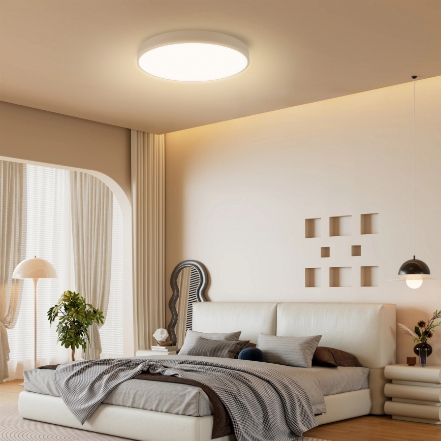 Brilagi - LED prigušiva plafonska lampa POOL SMART LED/60W/230V 3000-6000K prečnika 50 cm Wi-Fi Tuya bež + daljinski upravljač