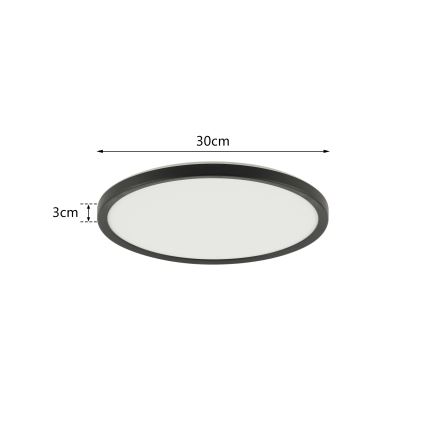 Brilagi - LED prigušiva svetiljka sa senzorom pokreta i sumraka ULTRA SLIM LED/18W/230V prečnik 30 cm + daljinski upravljač