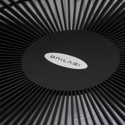 Brilagi - prigušiva LED svetiljka sa ventilatorom AURA LED/38W/230V 3000-6000K crna + daljinski upravljač