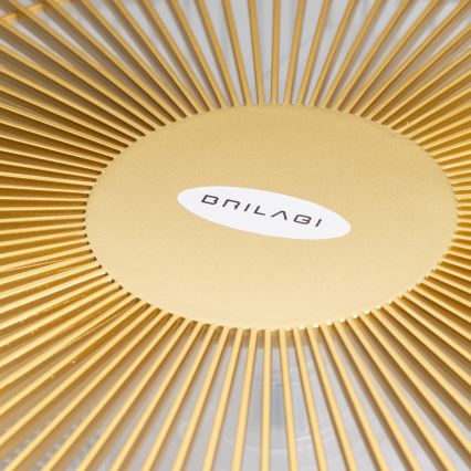 Brilagi - LED prigušiva svetiljka sa ventilatorom AURA LED/38W/230V 3000-6000K zlatna + daljinski upravljač