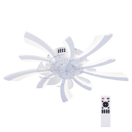 Brilagi - LED prigušiva stropna lampa sa ventilatorom LED/50W/230V 3000-6500K bela + daljinski upravljač