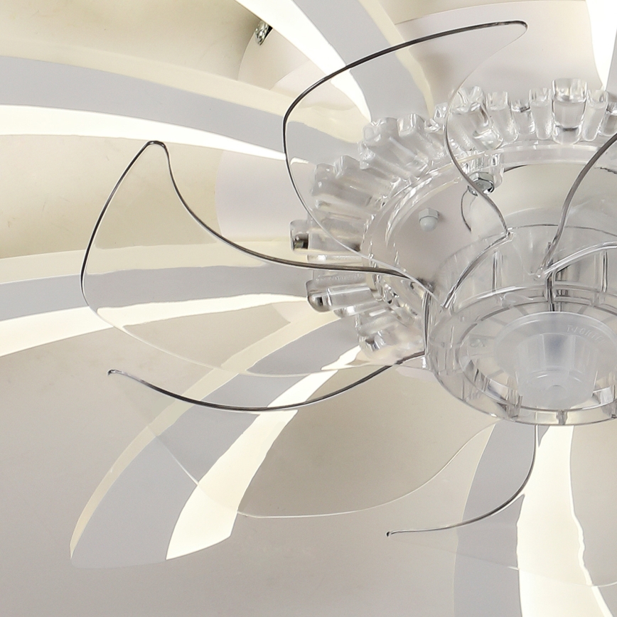 Brilagi - LED prigušiva stropna lampa sa ventilatorom LED/50W/230V 3000-6500K bela + daljinski upravljač