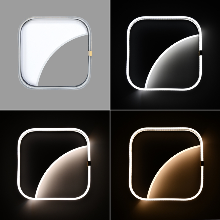 Brilagi - LED prigušiva plafonska svetiljka SIRELI LED/56W/230V 3000-6000K 40x40 cm + daljinski upravljač