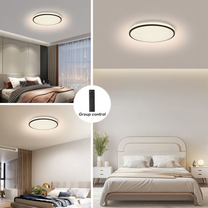 Brilagi - LED prigušiva stropna svetiljka SMART LED/28W/230V 3000-6000K pr. 35 cm Wi-Fi Tuya + daljinski upravljač
