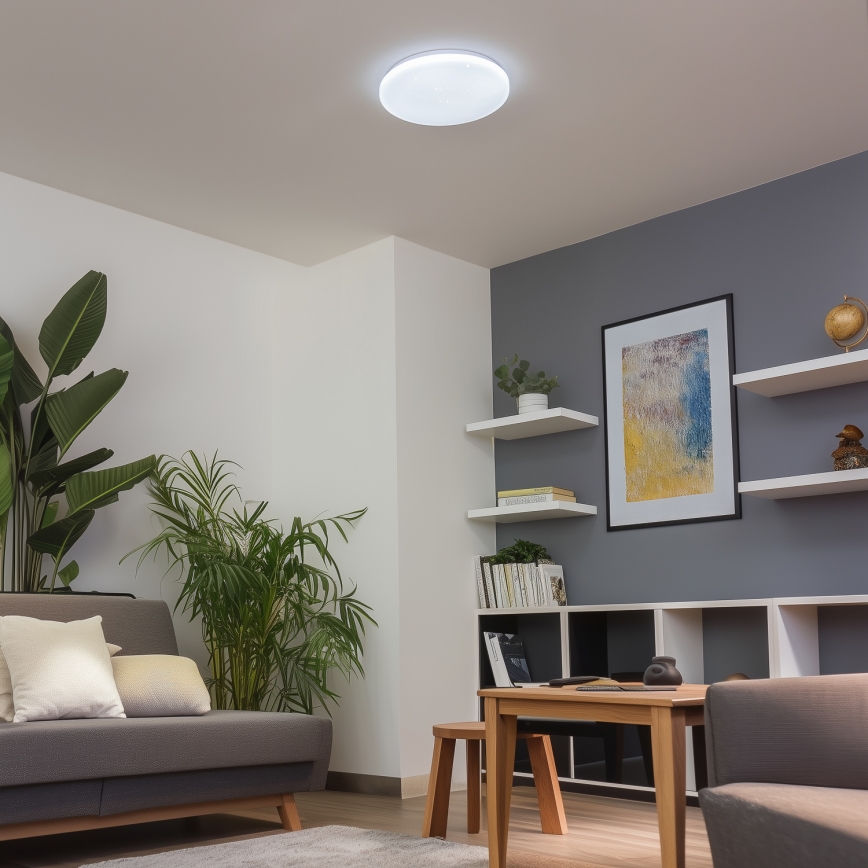 Brilagi - LED prigušiva svetiljka SMART STARS LED/24W/230V prečnika 38 cm 2700-6500K Wi-Fi Tuya + daljinski upravljač
