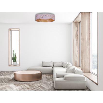 Brilagi - LED prigušiva plafonska svetiljka VELVET SMART LED/36W/230V prečnik 55 cm 2700-6500K Wi-Fi Tuya bela/zlatna + daljinski upravljač