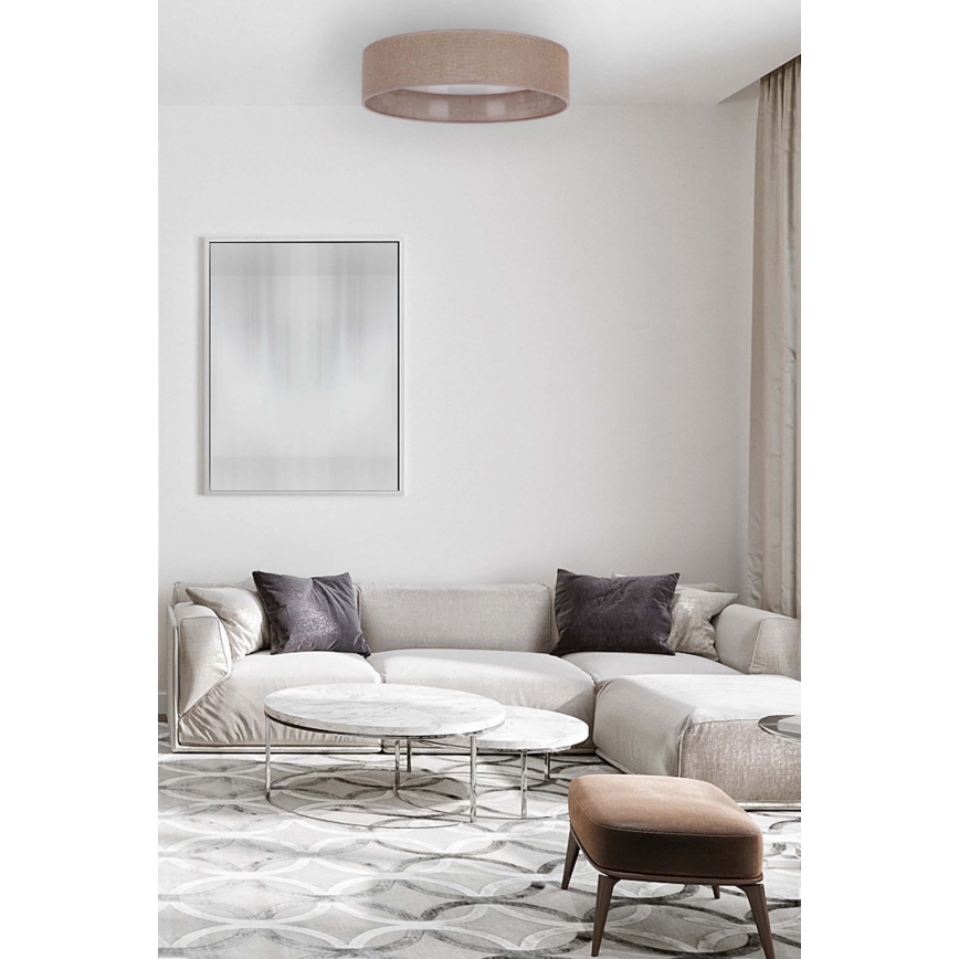 Brilagi - LED prigušiva plafonska svetiljka VELVET SMART LED/36W/230V prečnika 55 cm 2700-6500K Wi-Fi Tuya braon + daljinski upravljač