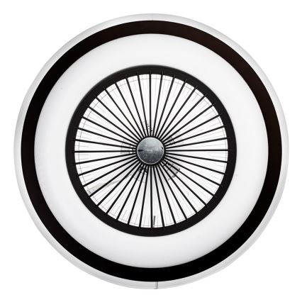 Brilagi - LED Prigušiva svjetiljka s ventilatorom RONDA LED/48W/230V 3000-6000K crna + daljinski upravljač