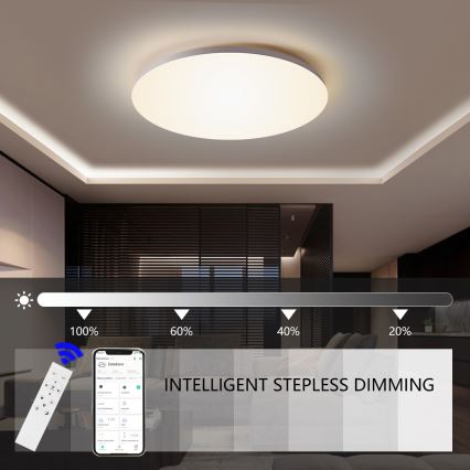 Brilagi - LED Prigušiva svjetiljka SMART STARS LED/24W/230V 2700-6500K Wi-Fi Tuya + daljinski upravljač