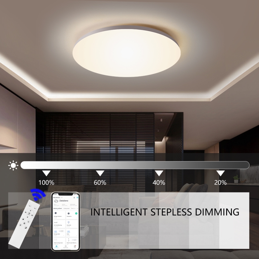 Brilagi - LED Prigušiva svjetiljka SMART STARS LED/24W/230V 2700-6500K Wi-Fi Tuya + daljinski upravljač