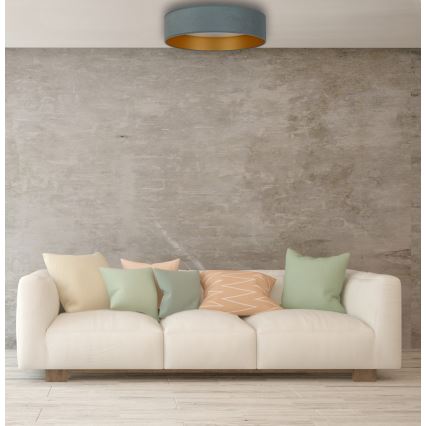 Brilagi - LED Prigušiva stropna svjetiljka VELVET SMART LED/36W/230V pr. 55 cm 2700-6500K Wi-Fi Tuya menta/zlatna + daljinski upravljač