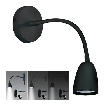 Brilagi - LED prigušiva zidna lampica LED/4W/230V crna