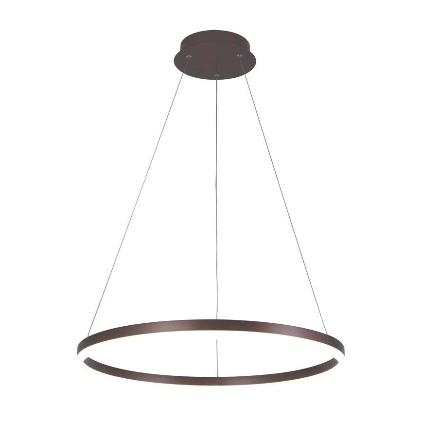 Brilagi - LED Prigušivi luster na sajli CIRCLE LED/42W/230V 3000-6500K braon + Daljinski upravljač