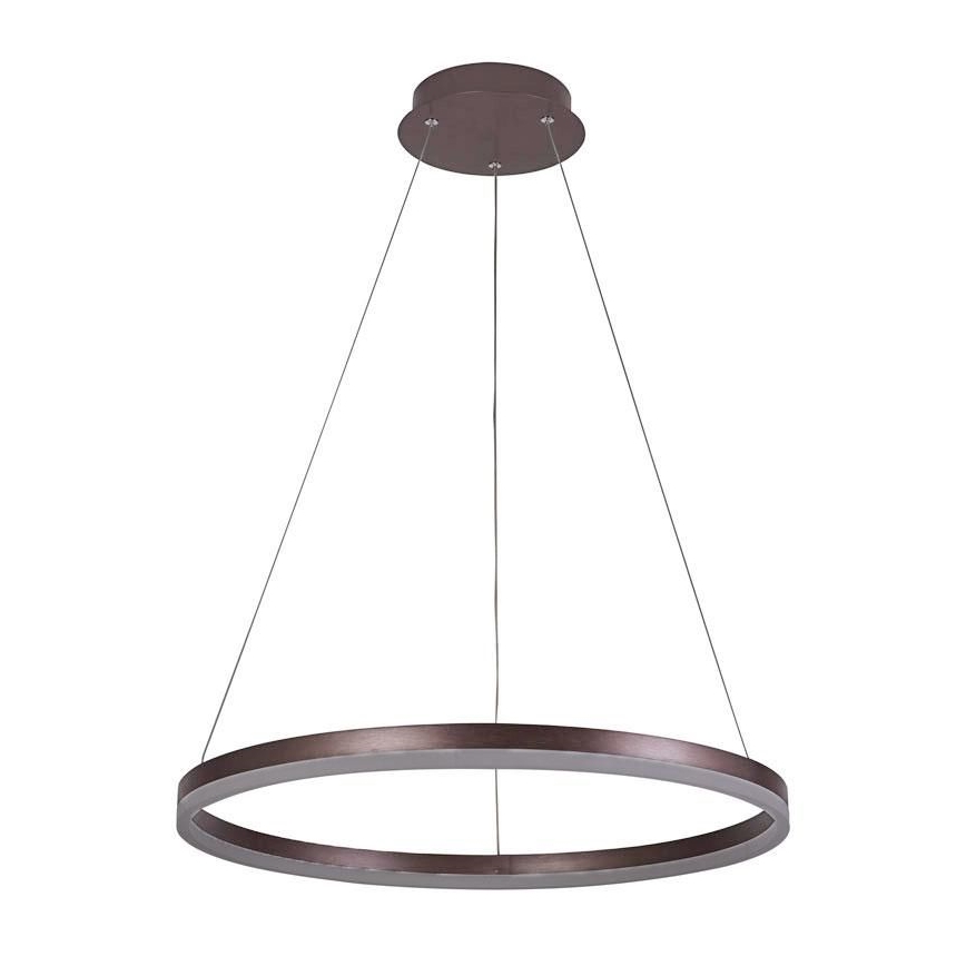 Brilagi - LED Prigušivi luster na sajli CIRCLE LED/42W/230V 3000-6500K braon + Daljinski upravljač