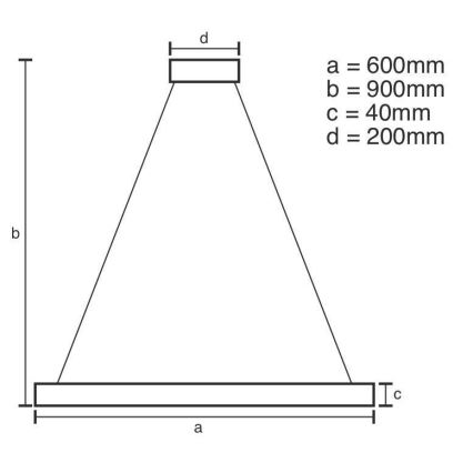 Brilagi - LED Prigušivi luster na sajli CIRCLE LED/42W/230V 3000-6500K braon + Daljinski upravljač