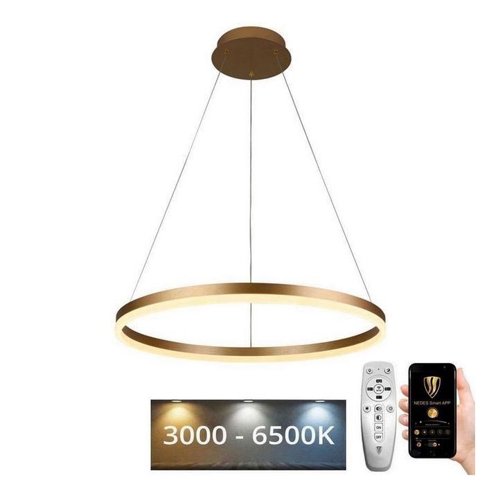 Brilagi - LED Prigušivi luster na sajli CIRCLE LED/42W/230V 3000-6500K + Daljinski upravljač