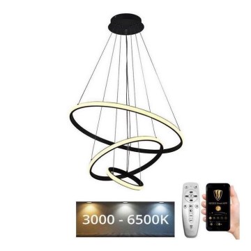 Brilagi - LED Prigušivi luster na sajli CIRCLE LED/90W/230V 3000-6500K + Daljinski upravljač