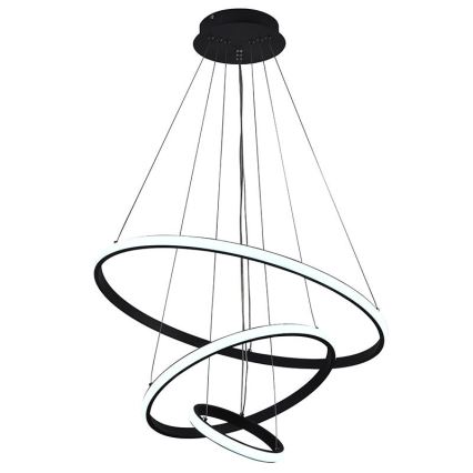 Brilagi - LED Prigušivi luster na sajli CIRCLE LED/90W/230V 3000-6500K + Daljinski upravljač