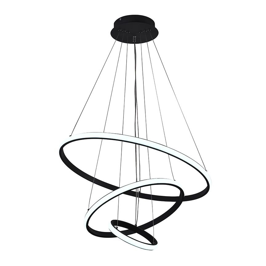 Brilagi - LED Prigušivi luster na sajli CIRCLE LED/90W/230V 3000-6500K + Daljinski upravljač
