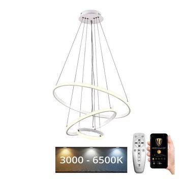 Brilagi - LED Prigušivi luster na sajli CIRCLE LED/90W/230V 3000-6500K + Daljinski upravljač