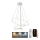 Brilagi - LED Prigušivi luster na sajli CIRCLE LED/90W/230V 3000-6500K + Daljinski upravljač