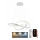 Brilagi - LED Prigušivi luster na sajli COSMOWAVE LED/70W/230V 3000-6500K bela + Daljinski upravljač