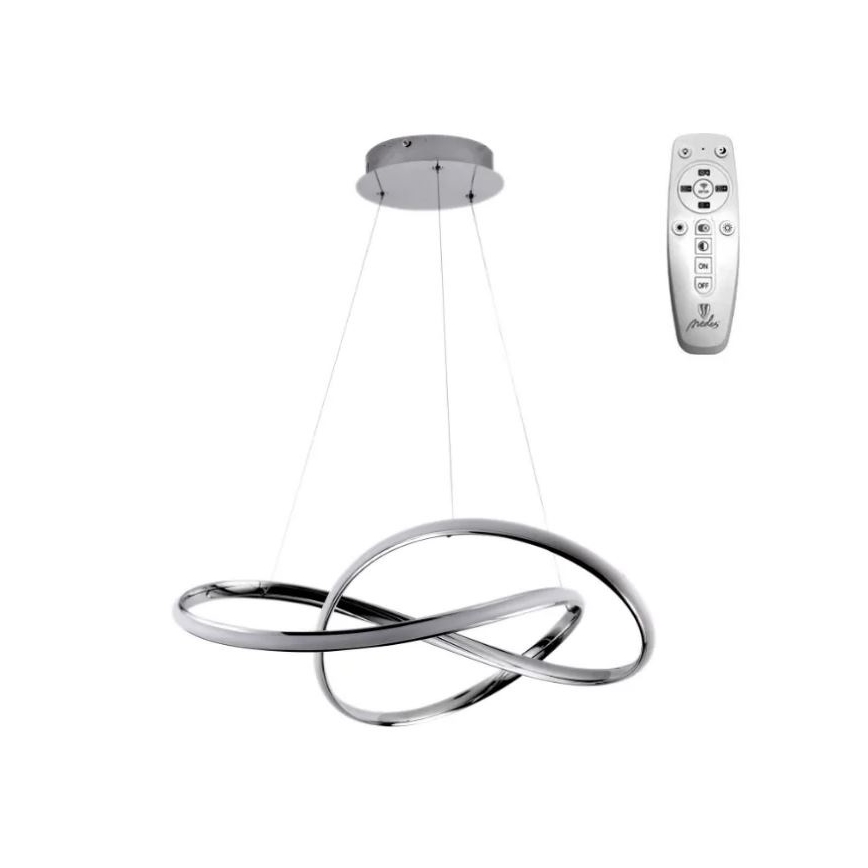 Brilagi - LED Prigušivi luster na sajli COSMOWAVE LED/70W/230V 3000-6500K bela + Daljinski upravljač