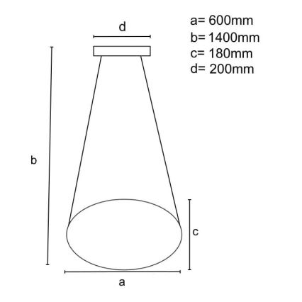 Brilagi - LED Prigušivi luster na sajli COSMOWAVE LED/70W/230V 3000-6500K bela + Daljinski upravljač
