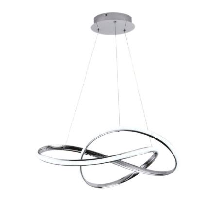 Brilagi - LED Prigušivi luster na sajli COSMOWAVE LED/70W/230V krom + Daljinski upravljač