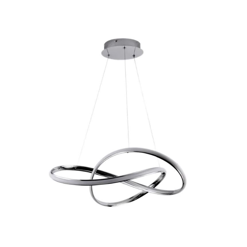 Brilagi - LED Prigušivi luster na sajli COSMOWAVE LED/70W/230V krom + Daljinski upravljač