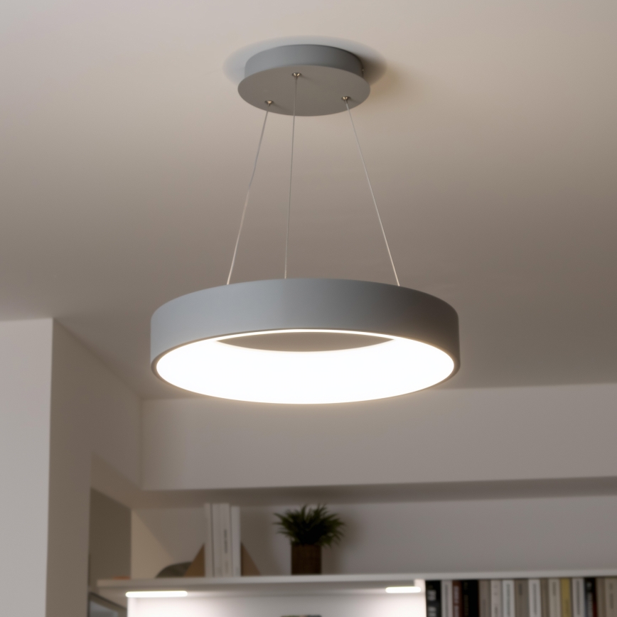 Brilagi - LED Prigušivi luster na sajli FALCON LED/40W/230V 3000-6500K pr. 45 cm sivo + Daljinski upravljač