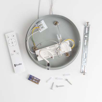 Brilagi - LED Prigušivi luster na sajli FALCON LED/40W/230V 3000-6500K pr. 45 cm siva + daljinski upravljač
