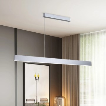 Brilagi - LED Prigušivi luster na sajli SLEEKLINE SMART LED/40W/230V 3000-6000K Wi-Fi Tuya srebrno + Daljinski upravljač