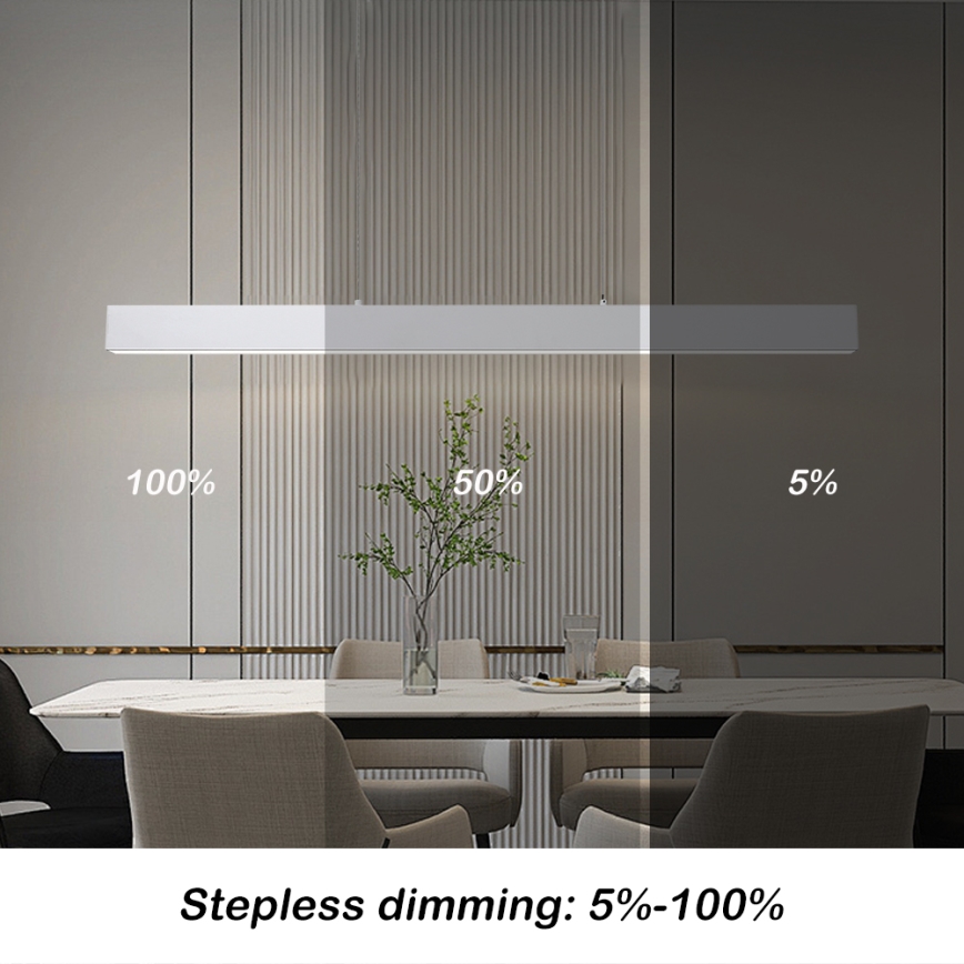 Brilagi - LED Prigušivi luster na sajli SLEEKLINE SMART LED/40W/230V 3000-6000K Wi-Fi Tuya bela + Daljinski upravljač