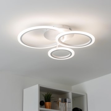 Brilagi - LED Prigušivi nadgradni luster ORBITS LED/40W/230V 3000-6500K bela + Daljinski upravljač