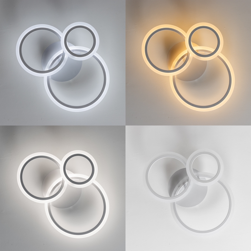 Brilagi - LED Prigušivi nadgradni luster ORBITS LED/40W/230V 3000-6500K bela + Daljinski upravljač