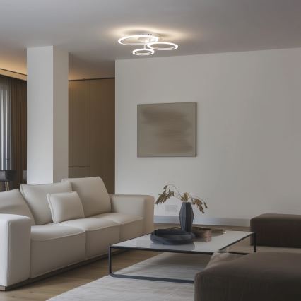 Brilagi - LED Prigušivi nadgradni luster ORBITS LED/40W/230V 3000-6500K bela + Daljinski upravljač