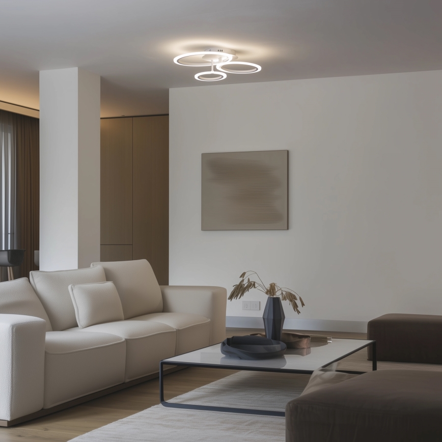 Brilagi - LED Prigušivi nadgradni luster ORBITS LED/40W/230V 3000-6500K bela + Daljinski upravljač