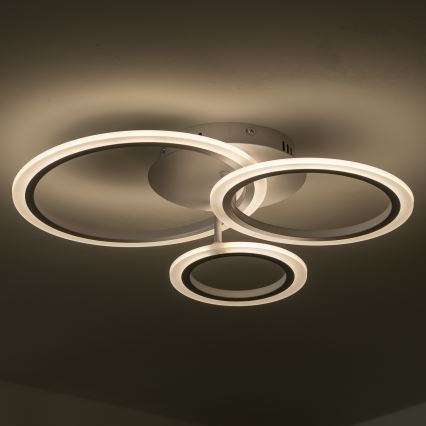 Brilagi - LED Prigušivi nadgradni luster ORBITS LED/40W/230V 3000-6500K bela + Daljinski upravljač