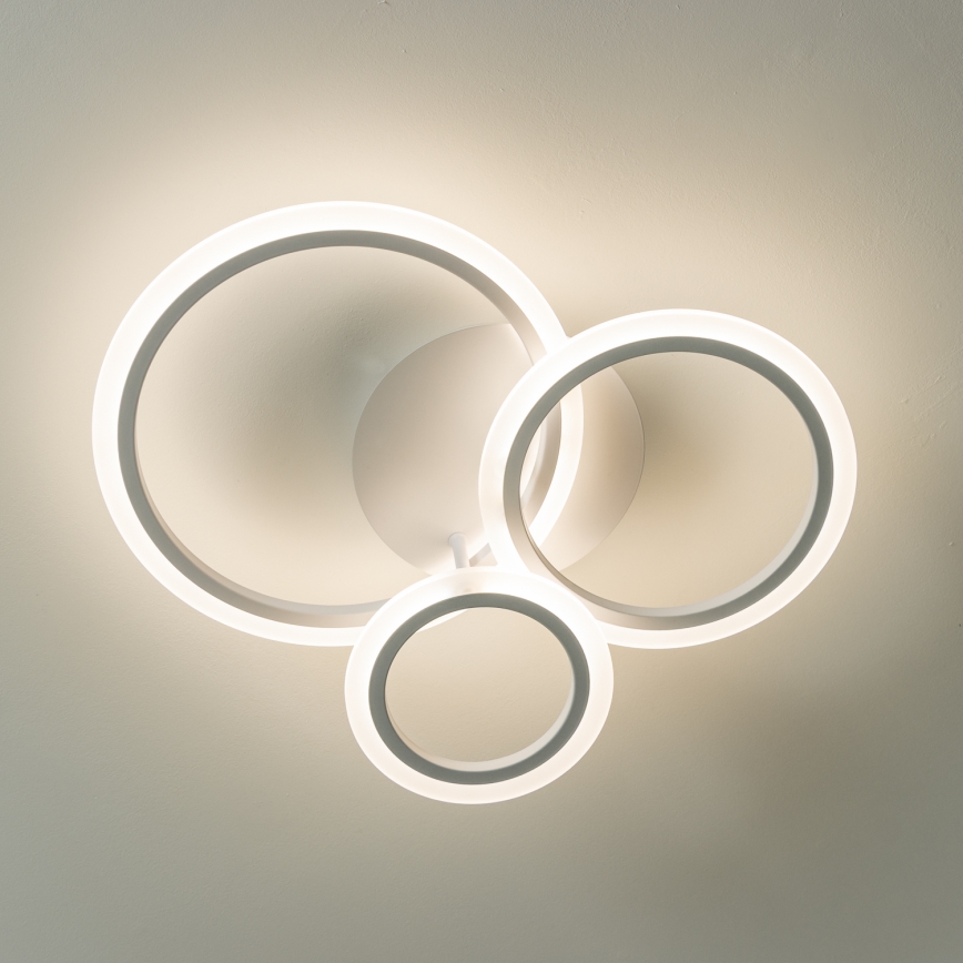 Brilagi - LED Prigušivi nadgradni luster ORBITS LED/40W/230V 3000-6500K bela + Daljinski upravljač