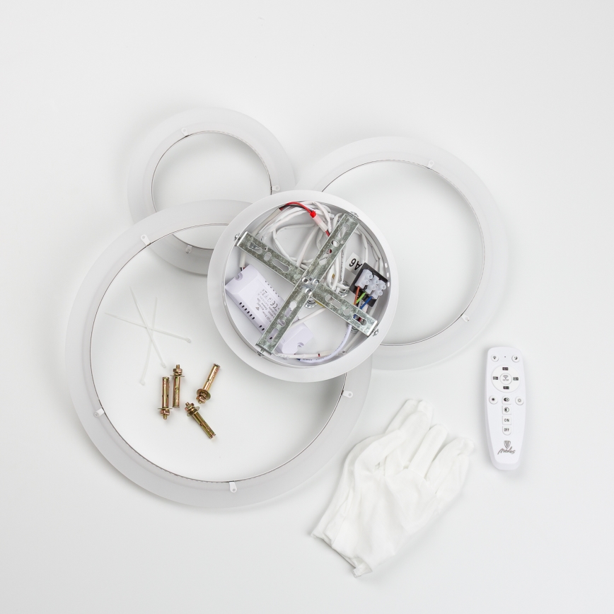 Brilagi - LED Prigušivi nadgradni luster ORBITS LED/40W/230V 3000-6500K bela + Daljinski upravljač