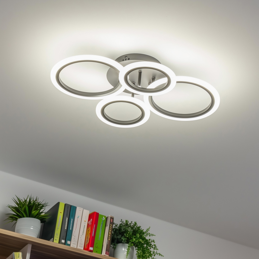 Brilagi - LED Prigušivi nadgradni luster ORBITS LED/50W/230V 3000-6500K Antracit + Daljinski upravljač