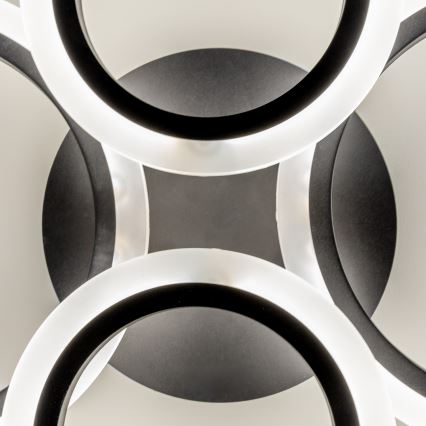 Brilagi - LED Prigušivi nadgradni luster ORBITS LED/50W/230V 3000-6500K Antracit + Daljinski upravljač