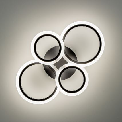Brilagi - LED Prigušivi nadgradni luster ORBITS LED/50W/230V 3000-6500K Antracit + Daljinski upravljač
